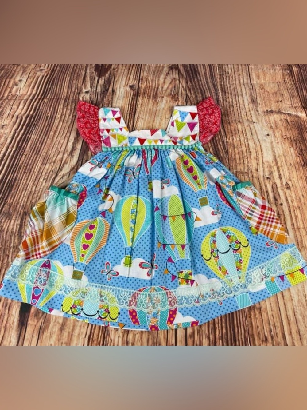 Laura Kae Designs Hot Air Balloon Shabby Top
